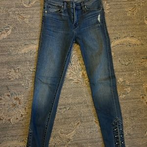 Hudson Nico Skinny Jean With Metal Ball Bearing Ankle Details